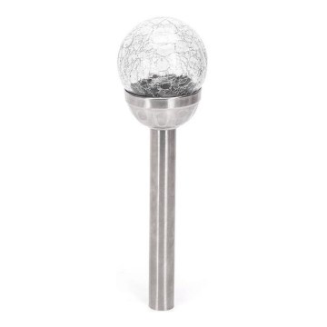 Aigostar - LED saules lampa LED/2V 6500K IP44 40 mAh sudraba