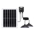 Aigostar - LED saules lustra 2xLED/70W/12V 12000 mAh 6500K IP65 Ø 23,5 cm + tālvadības pults