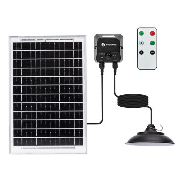 Aigostar - LED saules lustra ar sensoru LED/70W/12V 6000 mAh 6500K Ø 23,5 cm + tālvadības pults