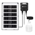 Aigostar - LED saules lustra LED/35W/12V 3000 mAh 6500K IP65 Ø 10 cm + ar tālvadības pulti