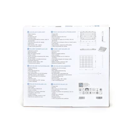 Aigostar - LED regulējams saules reflektors LED/200W/3,4V 20000 mAh IP65 + tālvadība