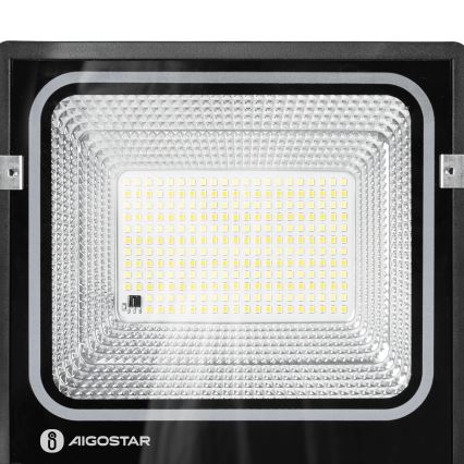 Aigostar - LED saules prožektors LED/100W/3,2V 2000mAh 3000K/4000K/6500K IP66 + tālvadības pults
