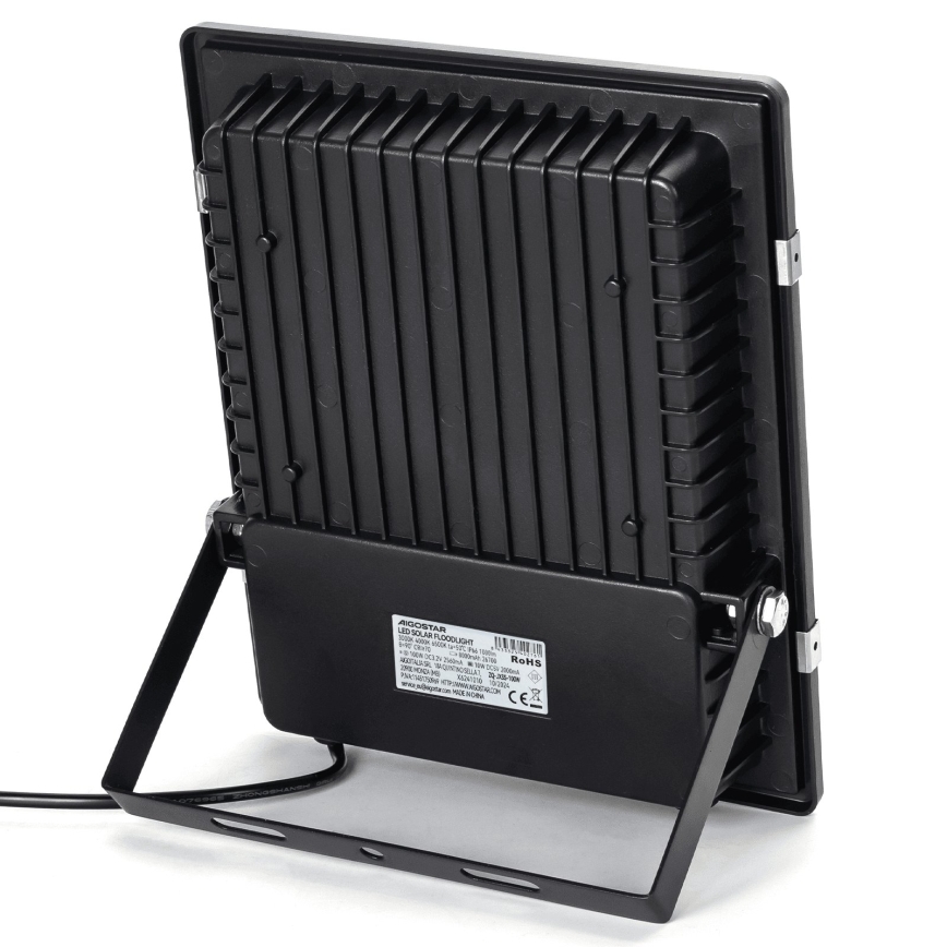 Aigostar - LED saules prožektors LED/100W/3,2V 2000mAh 3000K/4000K/6500K IP66 + tālvadības pults