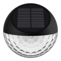 Aigostar - LED saules sienas lampa LED/2W/1,2V melna 300 mAh 2700K IP44