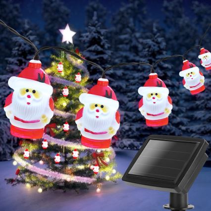 Aigostar - LED saules virtene 10xLED/3,8 m IP44 auksti balta 400 mAh