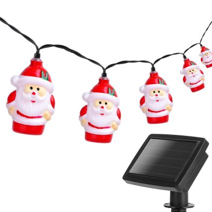 Aigostar - LED saules virtene 10xLED/3,8 m IP44 auksti balta 400 mAh