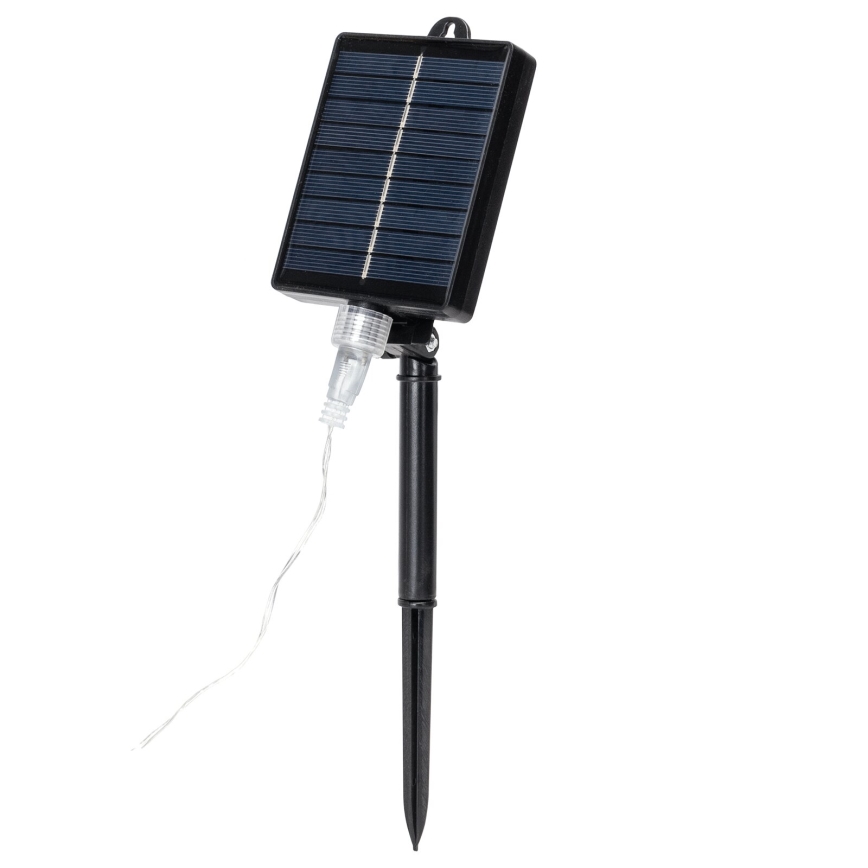 Aigostar - LED saules virtene, 192 LED, 8 m, IP65, 1200 mAh, auksti balta