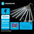 Aigostar - LED saules virtene 384xLED/13m IP65 1200 mAh auksti balta