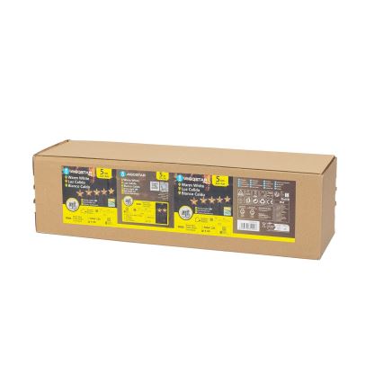 Aigostar - LED Saules Ziemassvētku Gaismeklis LED/0,054W/1,2V 1m IP65 800 mAh silti balta
