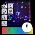 Aigostar - LED saules Ziemassvētku virtene 120xLED/8 funkcijas 3x0,6 m 500 mAh IP65 daudzkrāsaina