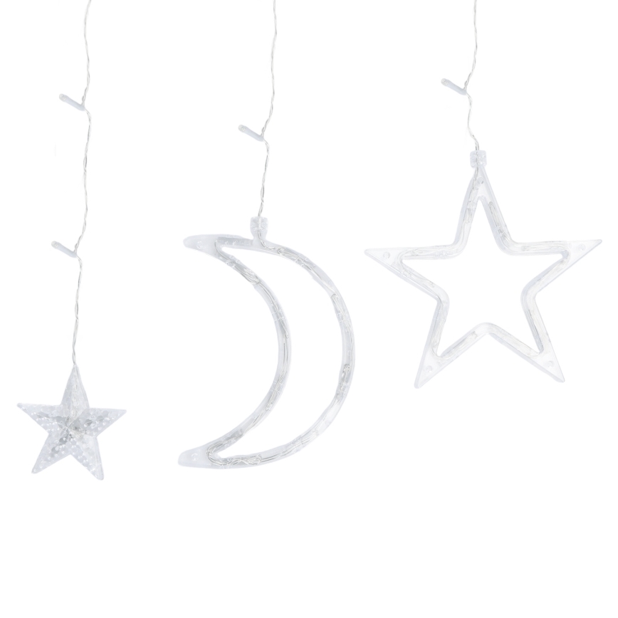 Aigostar - LED saules virtene, 120 LED, 8 režīmi, 3 x 0,6 m, 500 mAh, IP65, silti balta