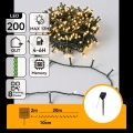 Aigostar - LED saules ziemassvētku virtene 200xLED/8 funkcijas 22m IP65 siltā balta 800mAh