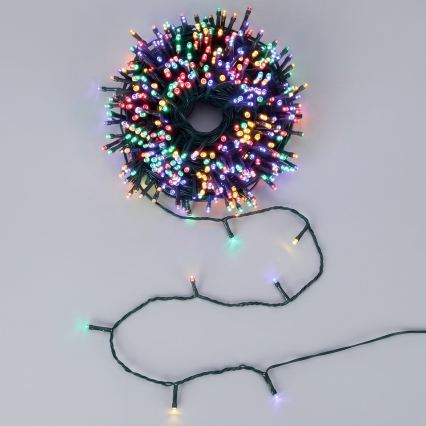 Aigostar - Saules LED Ziemassvētku virtene 300xLED/8 funkcijas 32m IP65 daudzkrāsaina 1200 mAh