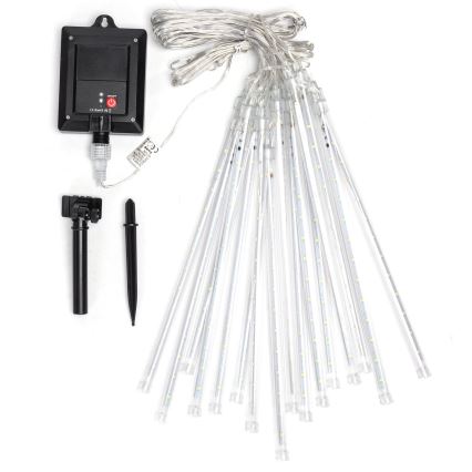 Aigostar - LED Saules Ziemassvētku virtene 384xLED/13m 1200 mAh IP65 silti balta