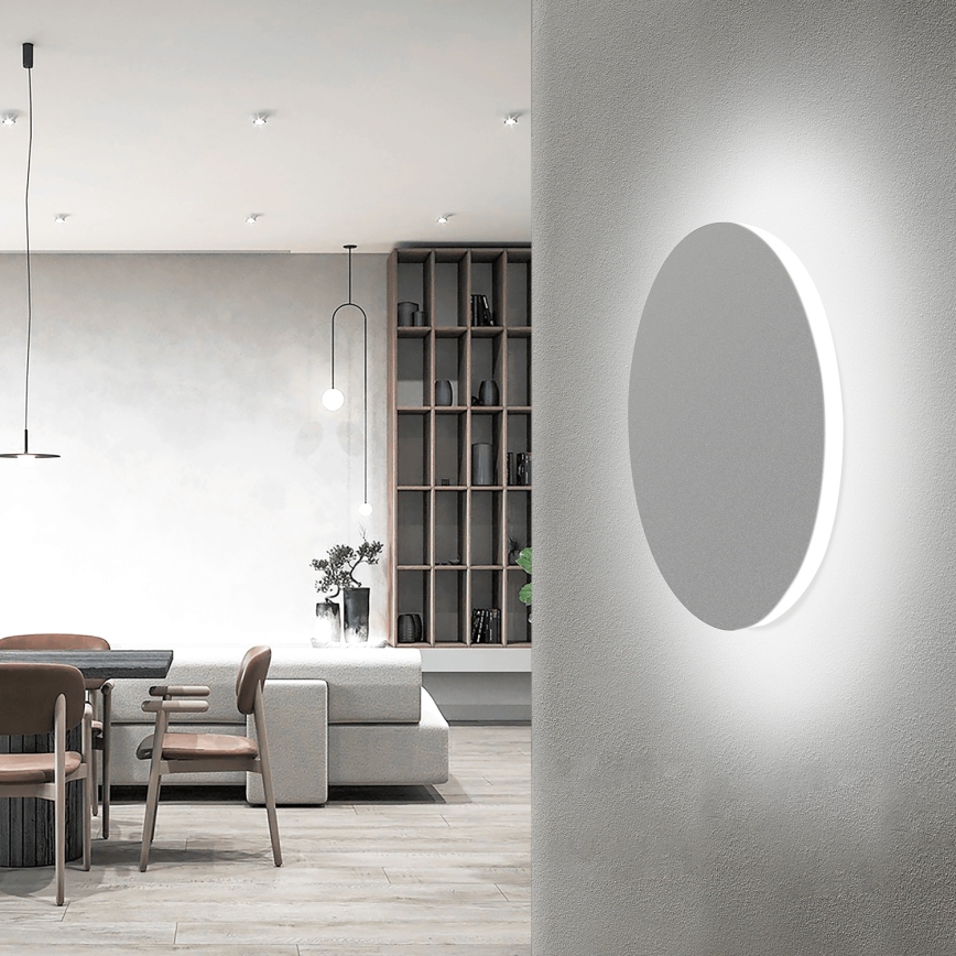 Aigostar - LED sienas gaismeklis LED/12W/230V 6500K 25 cm balts
