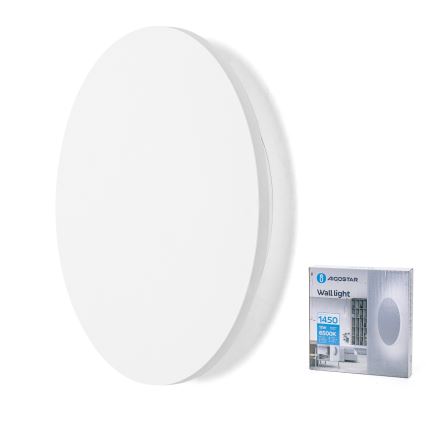 Aigostar - LED sienas gaismeklis LED/12W/230V 6500K 25 cm balts