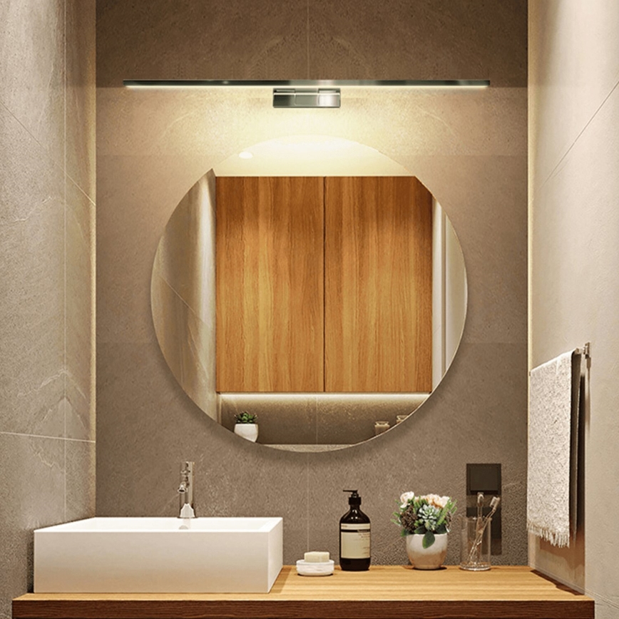 Aigostar - LED spoguļa vannas istabas apgaismojums LED/12W/230V 4000K 60cm IP44 alumīnijs