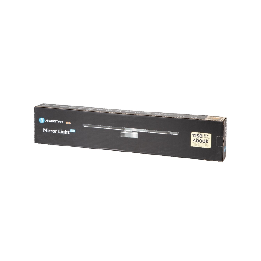 Aigostar - LED spoguļa vannas istabas apgaismojums LED/12W/230V 4000K 60cm IP44 alumīnijs