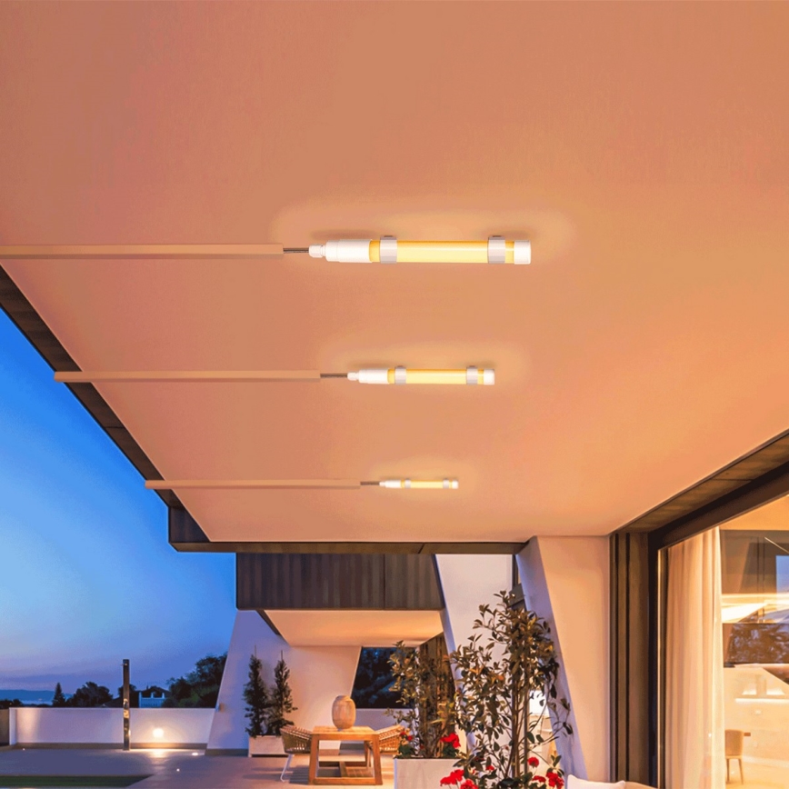 Aigostar - LED Aptumšojama spuldze ar saules enerģijas paneli LED/3,2V 3000K/4000K/6500K IP65 5000 mAh + tālvadības pults