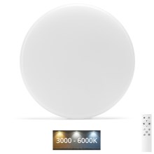 Aigostar - LED Vannas istabas griestu lampa LED/18W/230V 3000-6000K IP54 + tālvadības pults