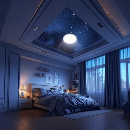 Aigostar - LED Vannas istabas griestu lampa MESH LED/18W/230V 3000-65000K IP44 + tālvadības pults