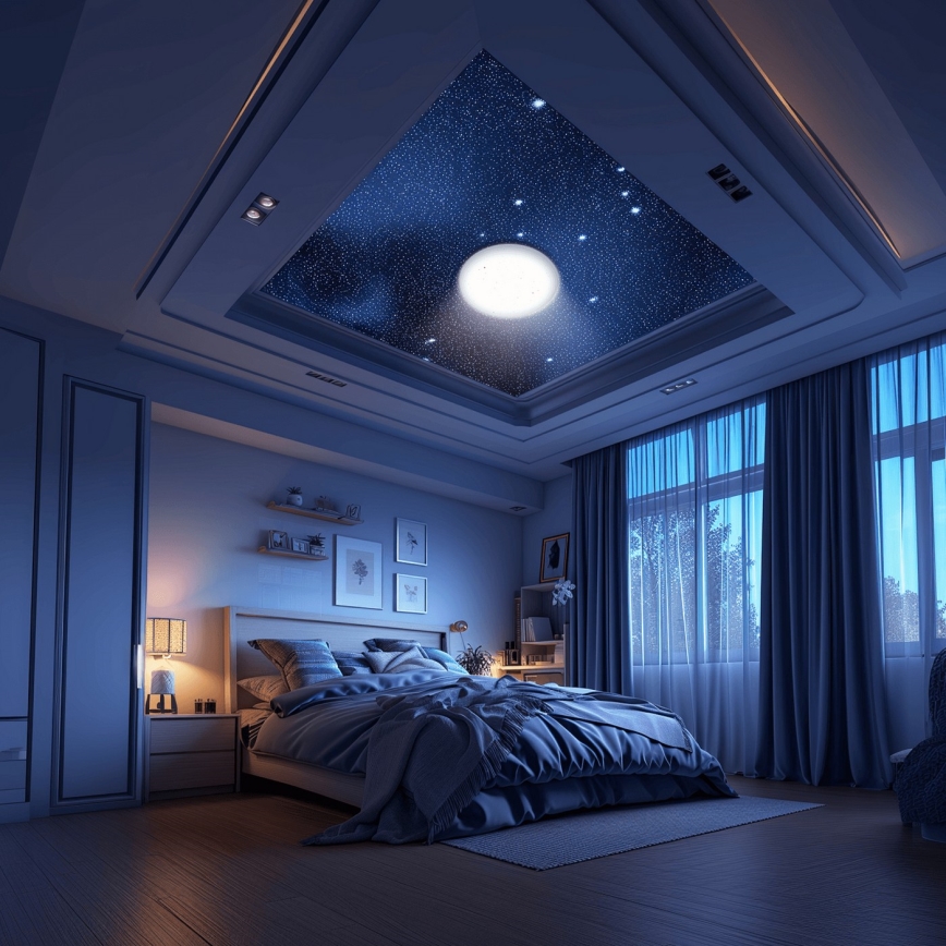 Aigostar - LED Vannas istabas griestu lampa MESH LED/18W/230V 3000-65000K IP44 + tālvadības pults