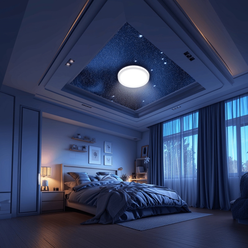 Aigostar - LED Vannas istabas griestu lampa MESH LED/24W/230V 3000-6500K IP44 + tālvadības pults