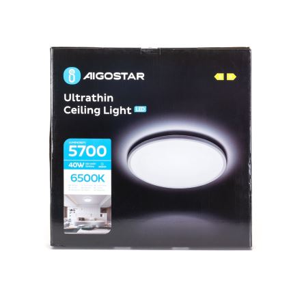 Aigostar - LED vannas istabas griestu lampa LED/40W/230V 6500K d. 54 cm IP44