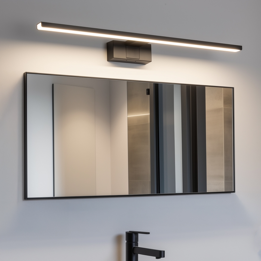 Aigostar - LED Vannas istabas spoguļa apgaismojums LED/12W/230V 4000K 60 cm IP44 melna