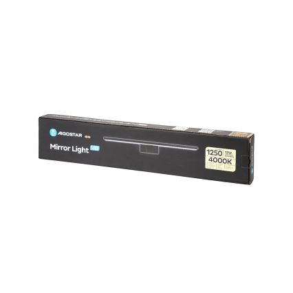Aigostar - LED Vannas istabas spoguļa apgaismojums LED/12W/230V 4000K 60 cm IP44 melna