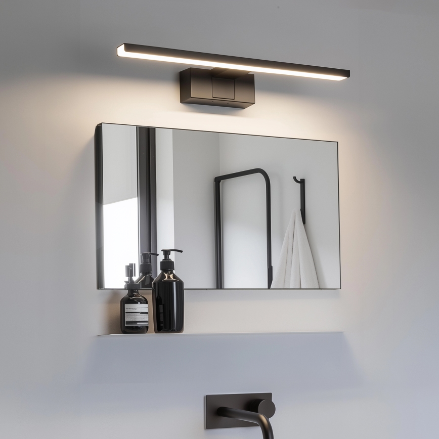 Aigostar - LED Vannas istabas spoguļa apgaismojums LED/8W/230V 4000K 40 cm IP44 melna