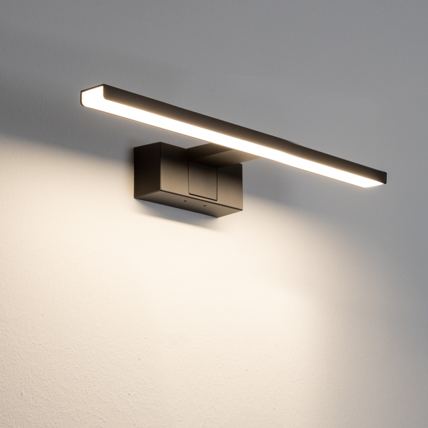 Aigostar - LED Vannas istabas spoguļa apgaismojums LED/8W/230V 4000K 40 cm IP44 melna