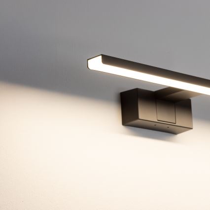 Aigostar - LED Vannas istabas spoguļa apgaismojums LED/8W/230V 4000K 40 cm IP44 melna