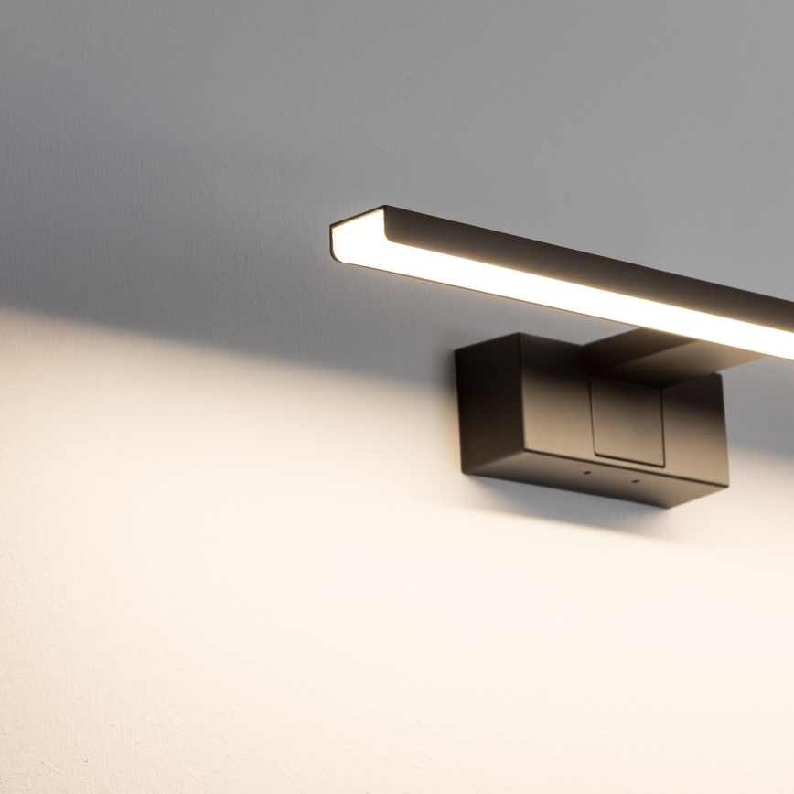 Aigostar - LED Vannas istabas spoguļa apgaismojums LED/8W/230V 4000K 40 cm IP44 melna