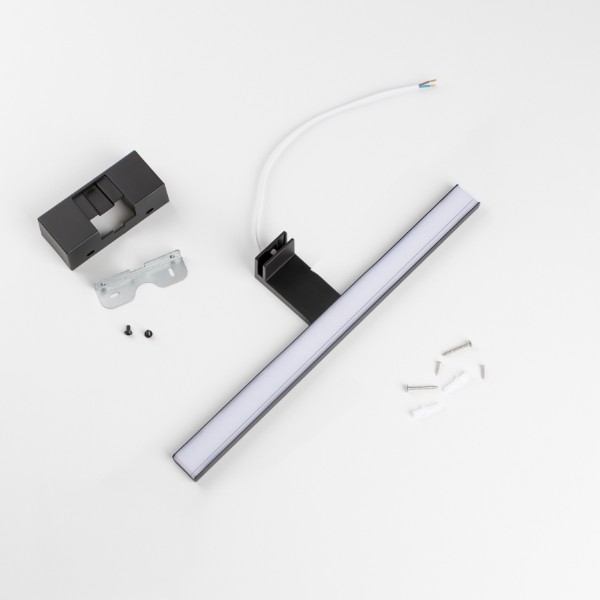 Aigostar - LED Vannas istabas spoguļa apgaismojums LED/8W/230V 4000K 40 cm IP44 melna