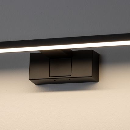 Aigostar - LED vannas istabas spoguļa apgaismojums LED/8W/230V 4000K 40 cm IP44 melns