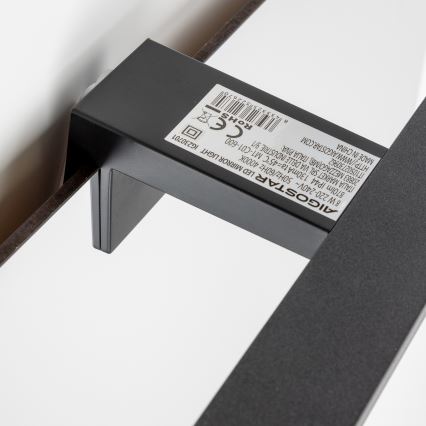 Aigostar - LED vannas istabas spoguļa apgaismojums LED/8W/230V 4000K 40 cm IP44 melns