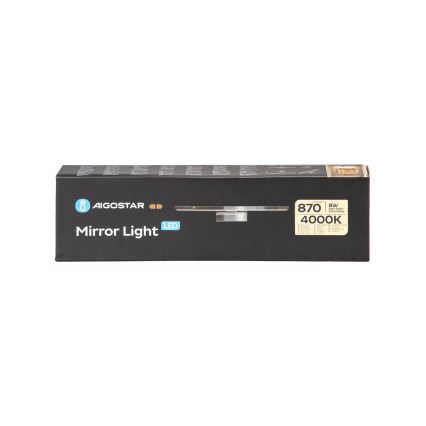 Aigostar - LED Vannas istabas spoguļa apgaismojums LED/8W/230V 4000K 40cm IP44