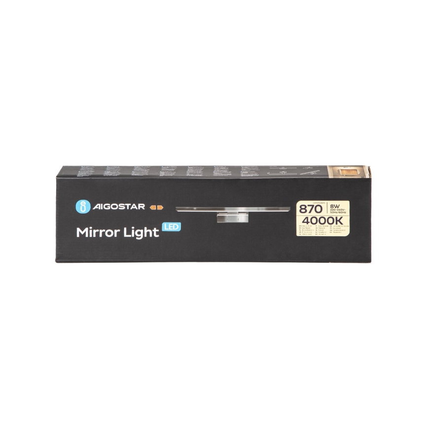 Aigostar - LED Vannas istabas spoguļa apgaismojums LED/8W/230V 4000K 40cm IP44