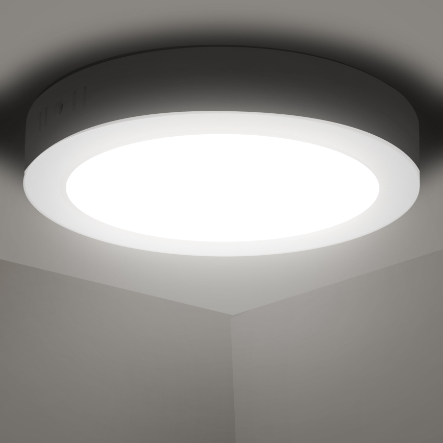 Aigostar - LED Virsapmetuma griestu lampa LED/12W/230V d. 17,4 cm 4000K balta
