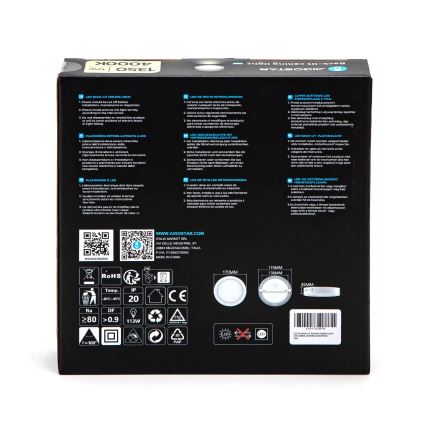 Aigostar - LED Virsapmetuma griestu lampa LED/12W/230V d. 17,4 cm 4000K balta