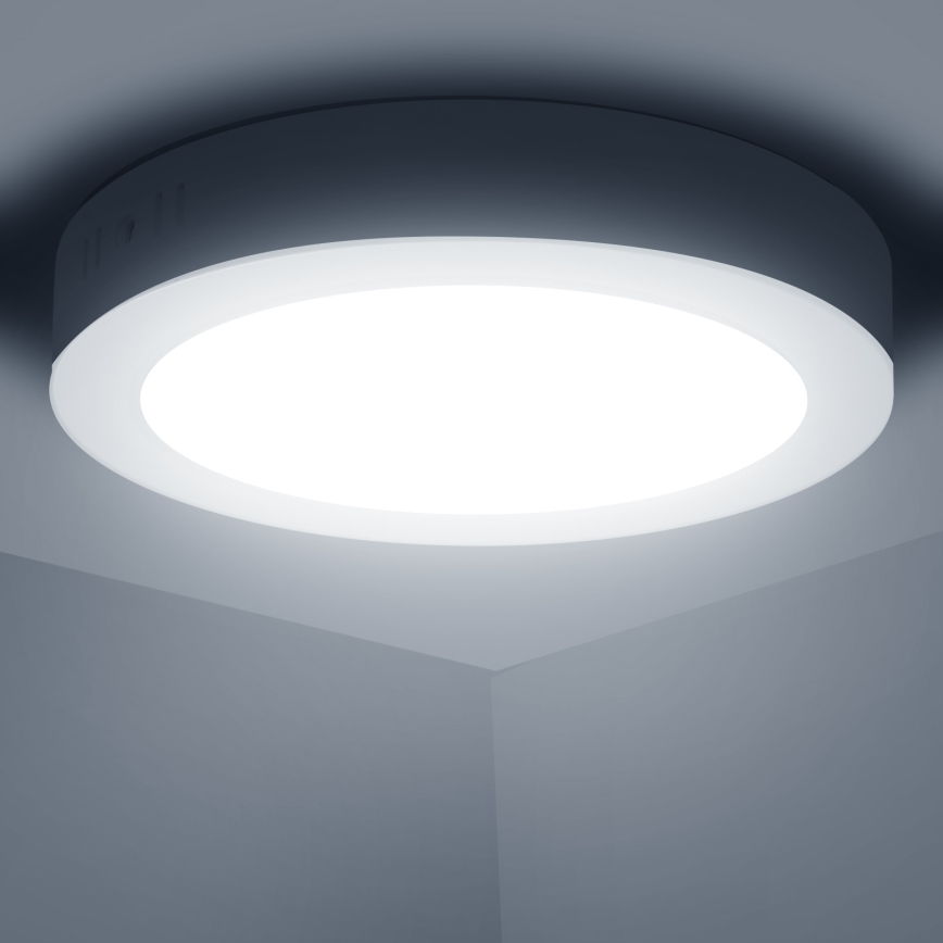 Aigostar - LED Virsapmetuma griestu lampa LED/12W/230V d. 17,4 cm 6500K balta