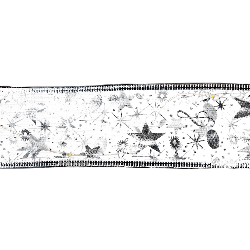 Aigostar - LED virtene 100xLED/3xAA 10 m silti balta sudraba