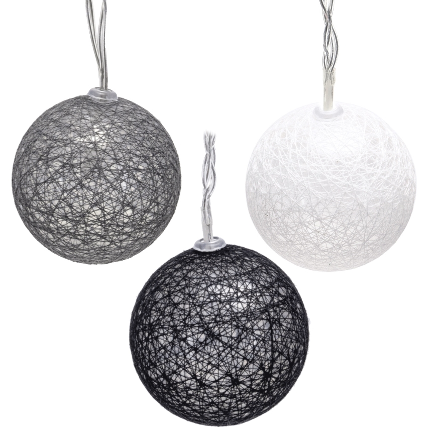 Aigostar - LED virtene 10xLED/3xAA 2m siltā balta