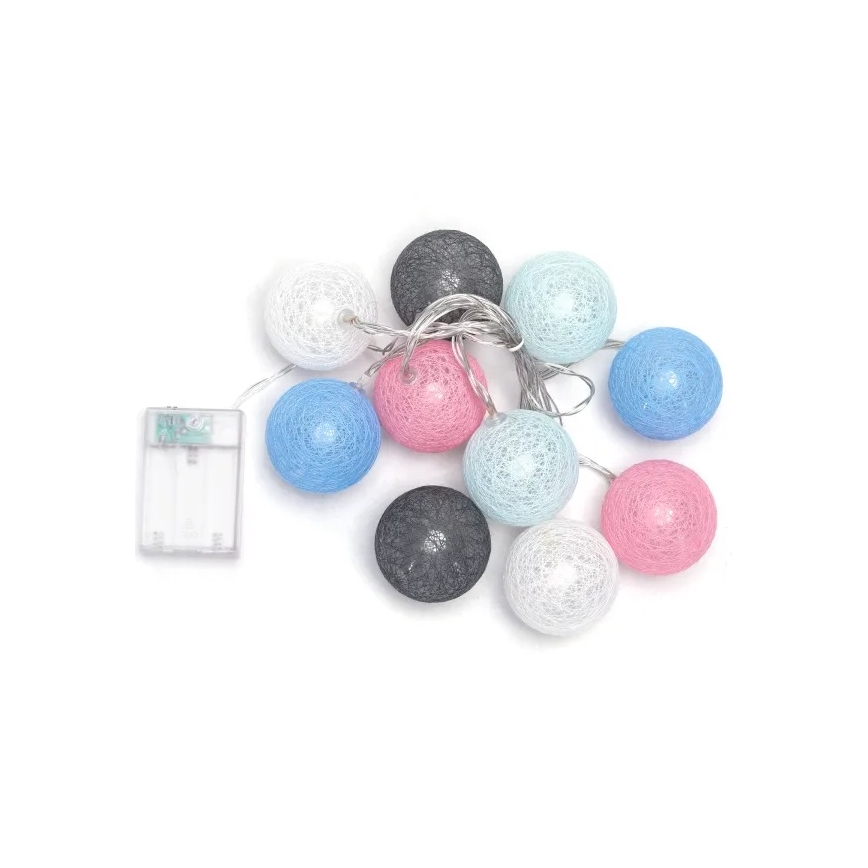 Aigostar - LED  virtene 10xLED/3xAA 2m silti balta