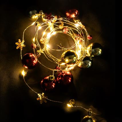 Aigostar - LED virtene 20xLED/3xAA 2m silta balta gaisma