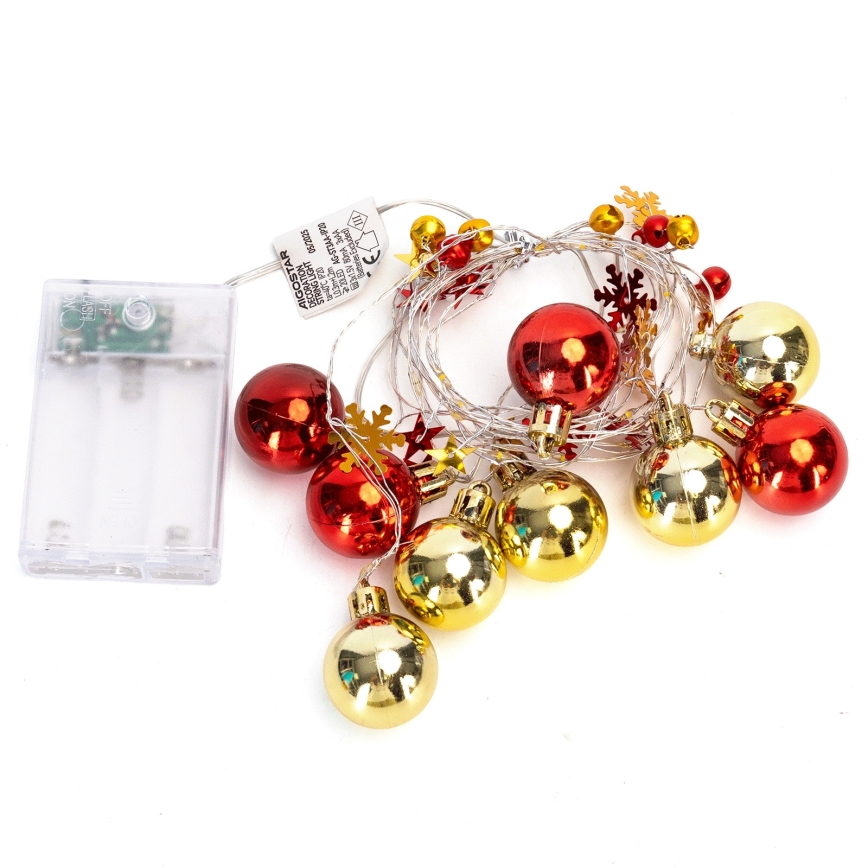 Aigostar - LED virtene 20xLED/3xAA 2m silta balta gaisma