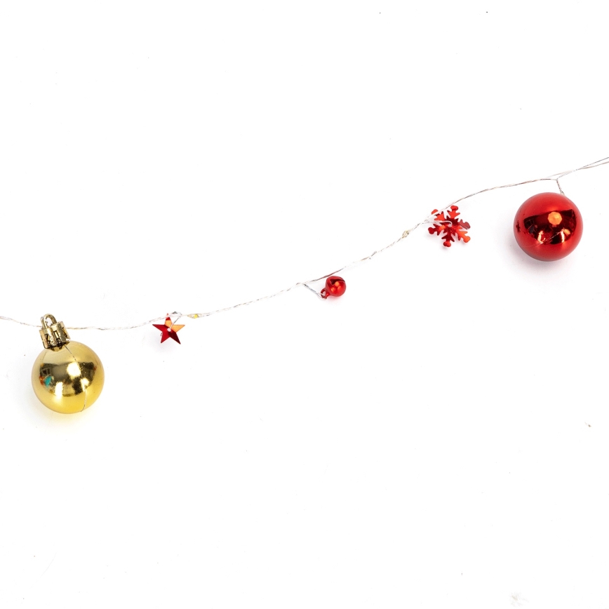 Aigostar - LED virtene 20xLED/3xAA 2m silta balta gaisma