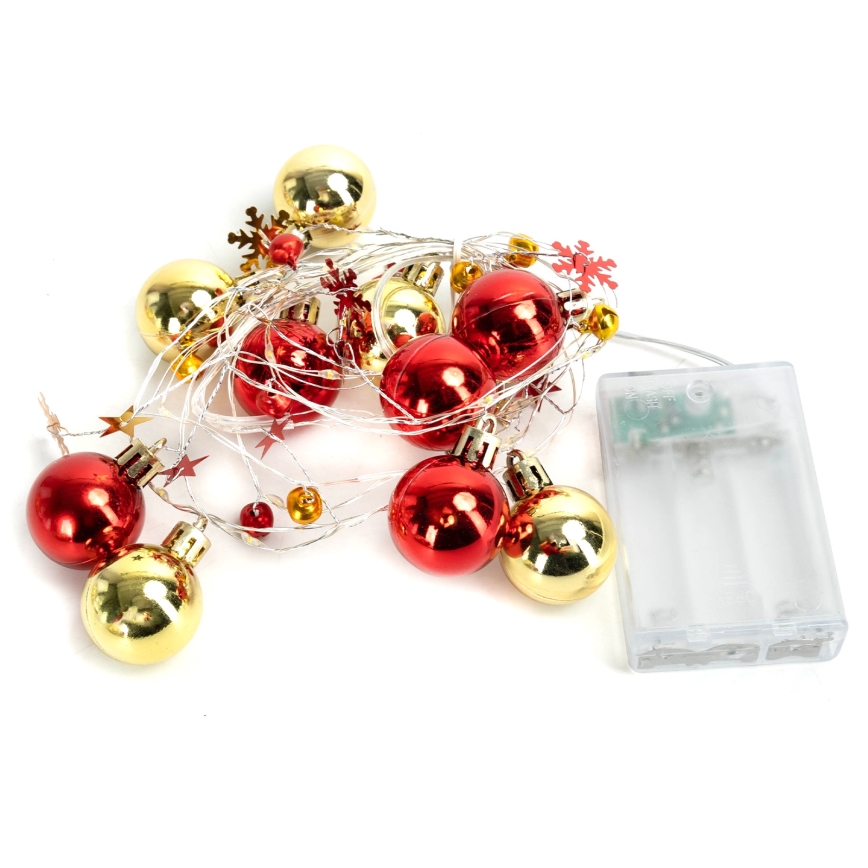 Aigostar - LED virtene 20xLED/3xAA 2m silta balta gaisma