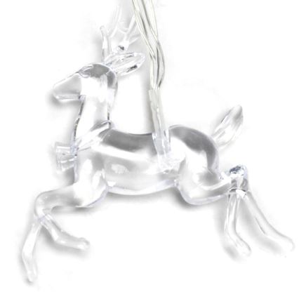 Aigostar - LED  virtene 20xLED/3xAA 3,3m ar ziemeļbriežiem